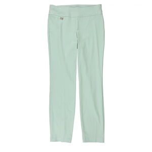 ALFANI - Tummy Control Skinny Pull-On Cropped Pants (Mint Blue, 14)
